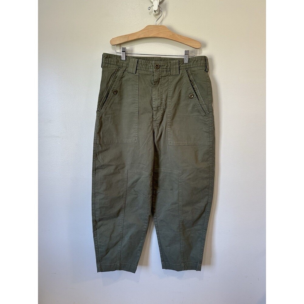 Banana Republic High Rise Barrel Utility Chino Pant Olive Size 8 S**NWOT Trendy